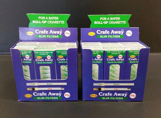 Crafe Away Filters For Roll Up Cigarettes - Twin Pack - 2 X 12 Packs
