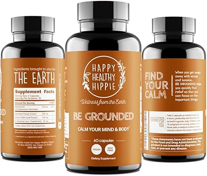 Happy Healthy Hippie Inner Peace (2-Pack) - Joy-Filled & Be Grounded : Health & Household