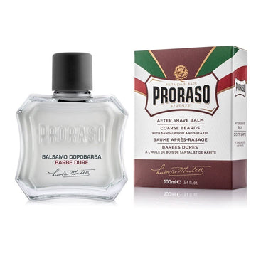 Proraso Proraso After Shave Balm for Men, Nourishing for Coarse Beards, with Sandalwood and Shea Butter, 3.4 fl. oz