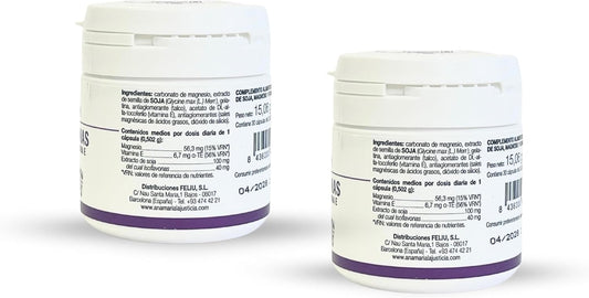 Ana Maria Lajusticia Isoflavones With Magnesium And Vitamine E For 60 Days - Set Of 2 Units Gluten Free