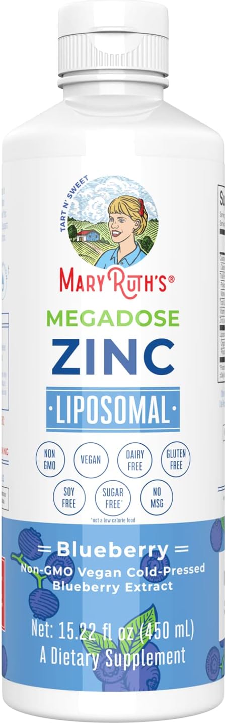 MaryRuth Organics Nutritional Supplement | Liposomal Liquid Zinc Suppl