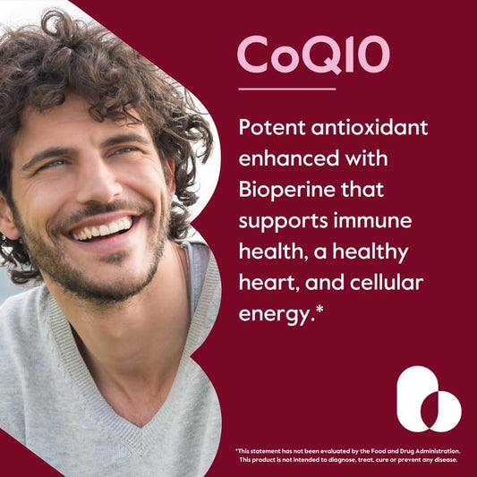 Bestvite Coenzyme Coq10 600Mg Per Capsule With Bioperine (60 Vegetarian Capsules) Naturally Fermented - No Titanium Dioxide - No Fillers - No Stearates - Vegan - Gluten Free - Non Gmo