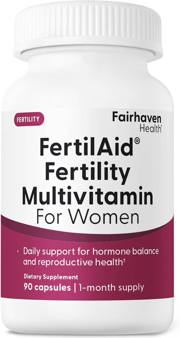 Fairhaven Health Fertilaid For Women | Prenatal Vitamin Fertility Supplements For Women | Conception For Her With Vitex And Folate | Support Cycle Regularity And Ovulation* | 270 Vegan Capsules
