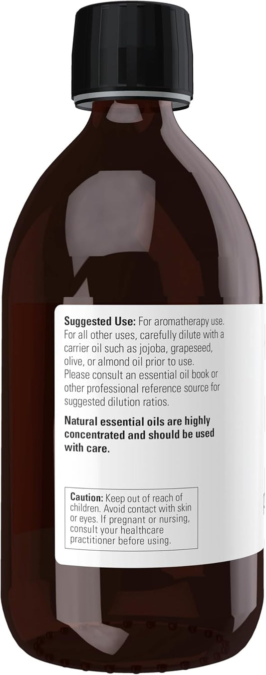 Now Foods Essential Oils, Peppermint Oil, Invigorating Aromatherapy Scent, Steam Distilled, 100% Pure, Vegan, Child Resistant Cap, 16-Ounce