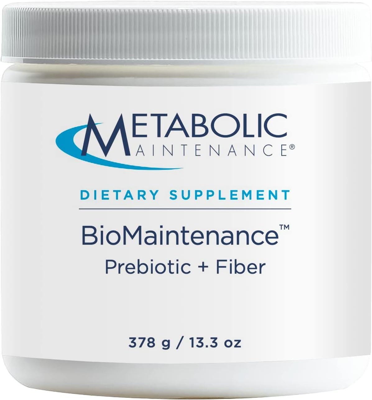 Metabolic Maintenance BioMaintenance Prebiotic + Fiber Powder - Supports Gut Health & Immune Function - Pure, Easy Add-in with No Sweeteners or Fillers (378g / 60 Servings)