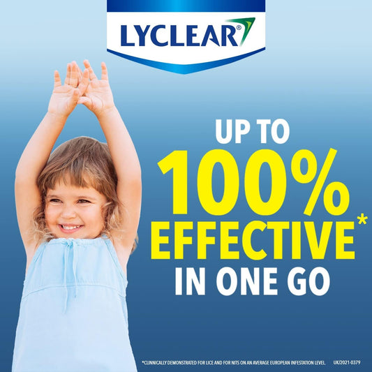 Lyclear Original Shampoo Head Lice Treatment + Head Lice Comb – Kills Head Lice And Washes Hair – Effective In Just 15 Minutes – 200 Ml Shampoo Format And Nit Comb