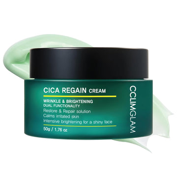 Cica Regain Cream 50G(1.76Oz), Vegan Mild Skin Hydrating Cream For Sensitive Skin, Clean Beauty, Korean Skin Care