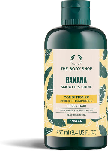 The Body Shop Banana Truly Nourishing Hair Conditioner For Women (1X 250Ml), Conditioner For Dry Damaged Hair With Organic Banana, Hydrating, Frizz Control & Softness, Vegan