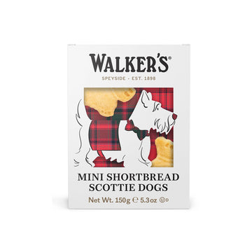 Walker’S All-Butter Mini Scottie Dog Shaped Shortbread - 51-Count Carton - Authentic Shortbread Cookies From Scotland