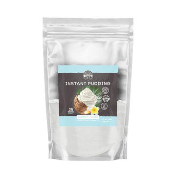 Birch & Meadow 1 lb, Coconut Instant Pudding, Mix in Minutes, Snack, Filling, Dessert