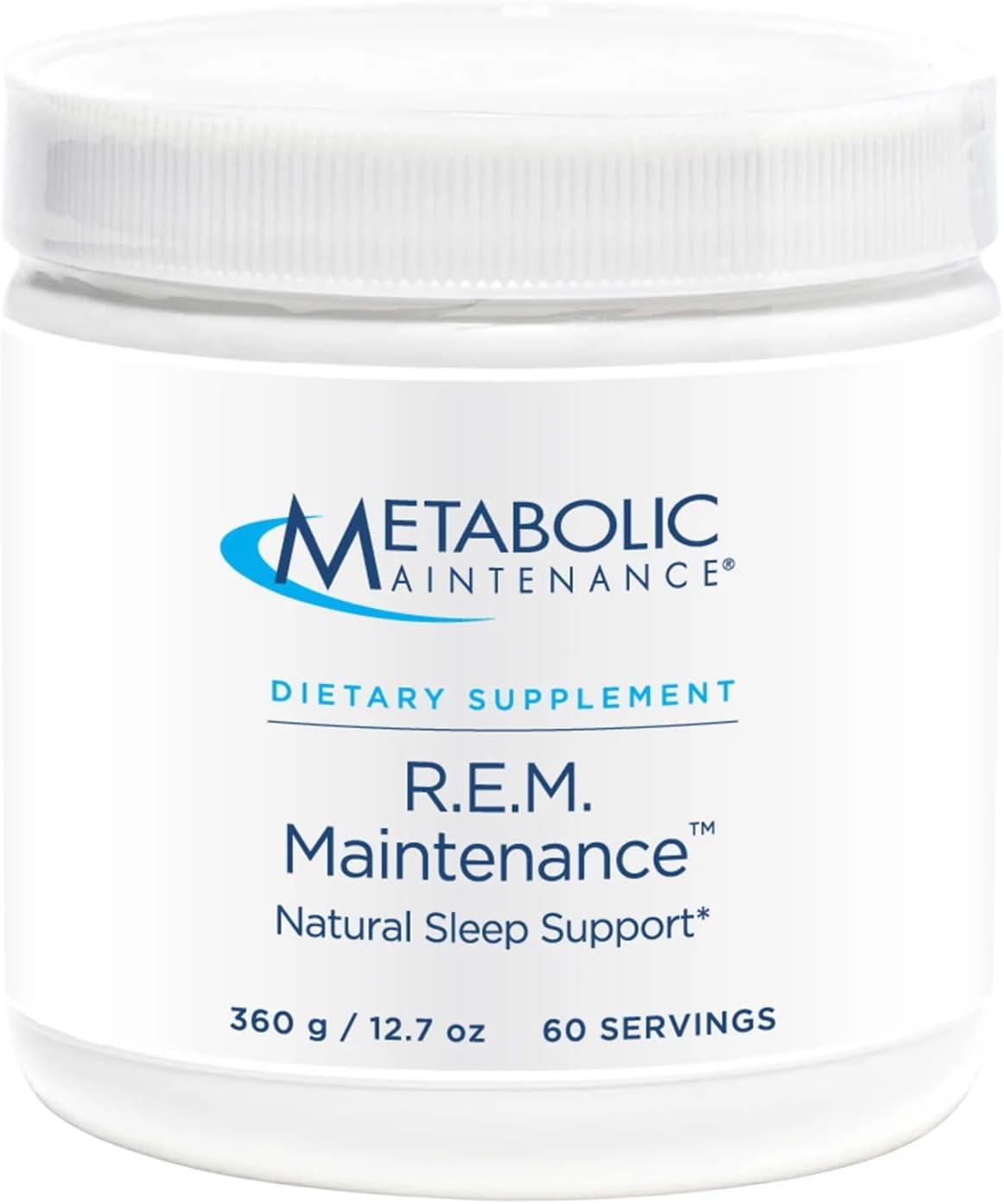 Metabolic Maintenance R.E.M. Maintenance - Magnesium Glycinate for Sleep - Magnesium Supplement Powder with 5 HTP + Melatonin 1mg - Help Calm Your Body and Mind - 60 Servings (366 Grams)