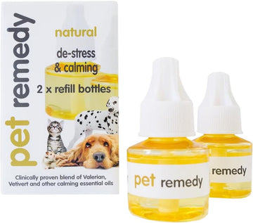 Pet Remedy Natural Effective Calming De-Stress Anxiety Relief Dogs Cats Horses (2 x 40 ml Refill Bottles) : Amazon.co.uk: Pet Supplies