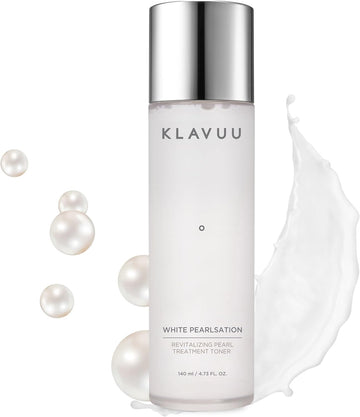 Klavuu Pearlsation Hydrating Milk Toner With Pearl Extract – Face Moisturizer, Niacinamide, Hyaluronic Acid, Pore Cleaner, Brightening, Wrinkle Care, Skin Elasticity, Korean Skin Care (4.76Oz/140Ml)