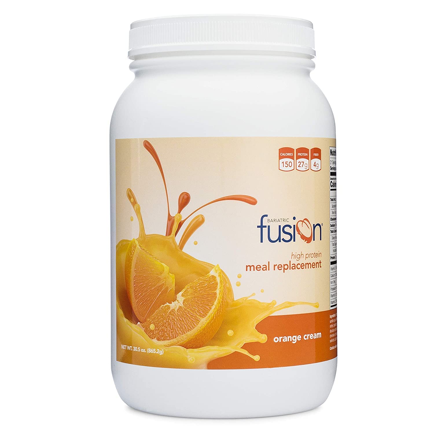 Bariatric Fusion Orange Cream Meal Replacement 27g Protein Powder, 21