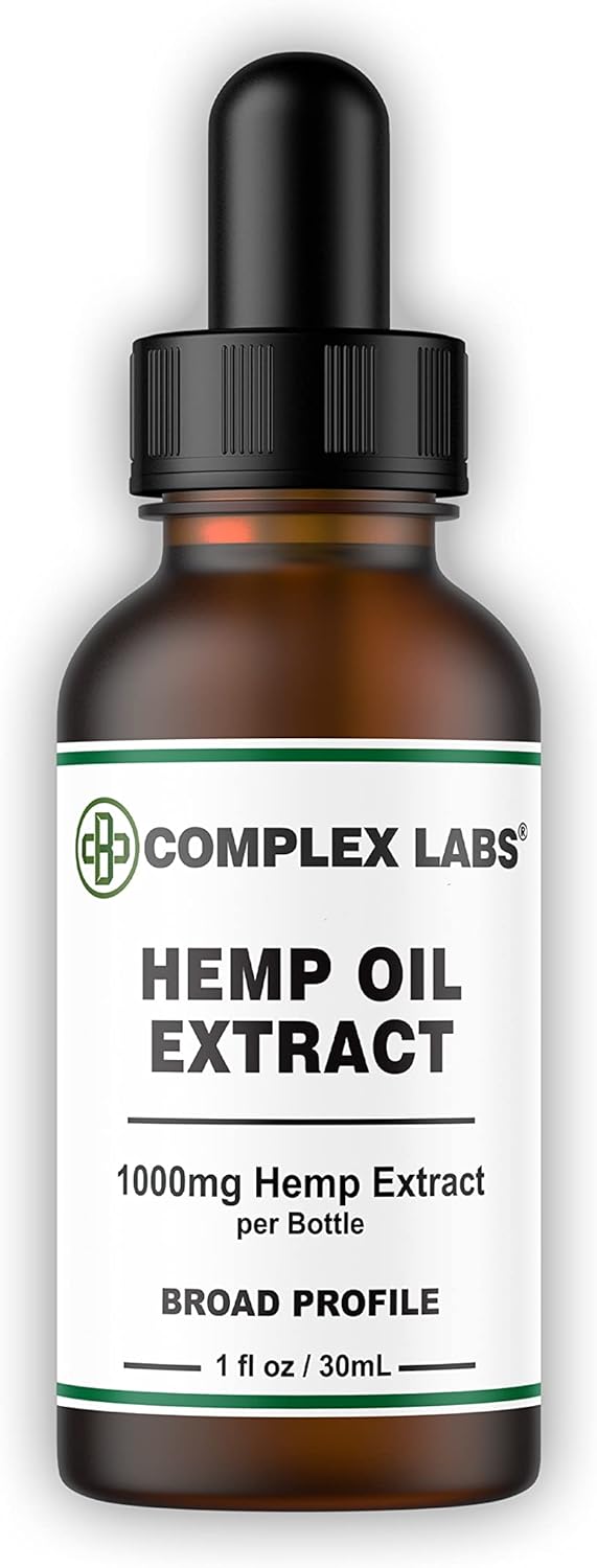 Hemp Oil - Pure Hemp Extract 1000mg - 100% Organic - Hemp Extract Drop