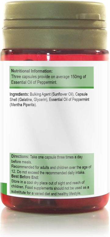 Power Health 50Mg Peppermint Oil Capsules - Pack Of 150 Capsules