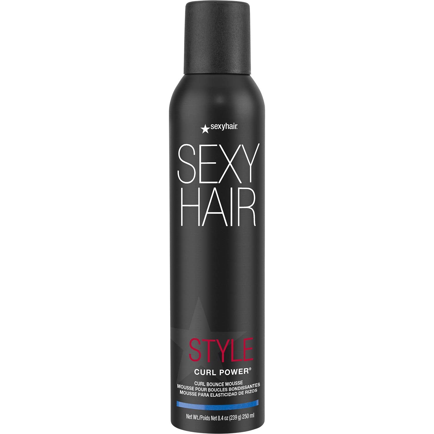 Sexyhair Style Curl Power Curl Bounce Mousse, 8.5 Oz | Light Control | Tames Unruly Curls | Adds Definition And Controls Frizz