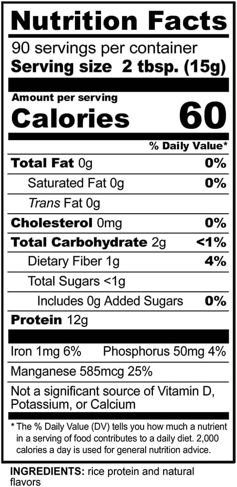 Nutribiotic Rice Protein, Vanilla, 3 Pound : Health & Household