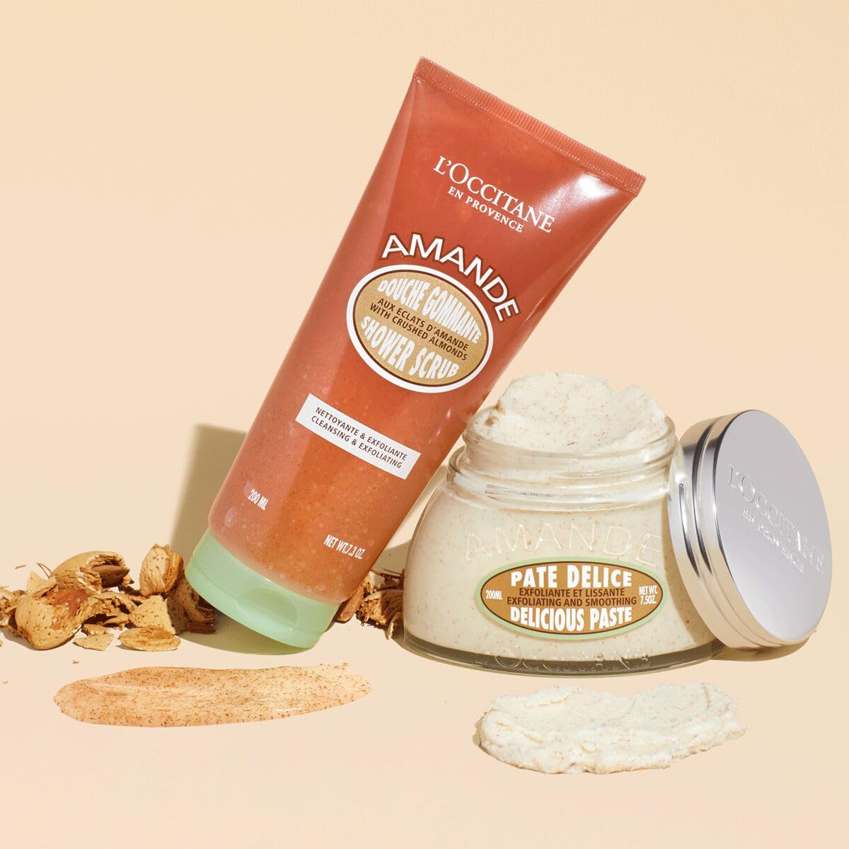 L'Occitane Exfoliating & Smoothing Almond Delicious Paste Body Scrub 7.00 Fl Oz : Beauty & Personal Care