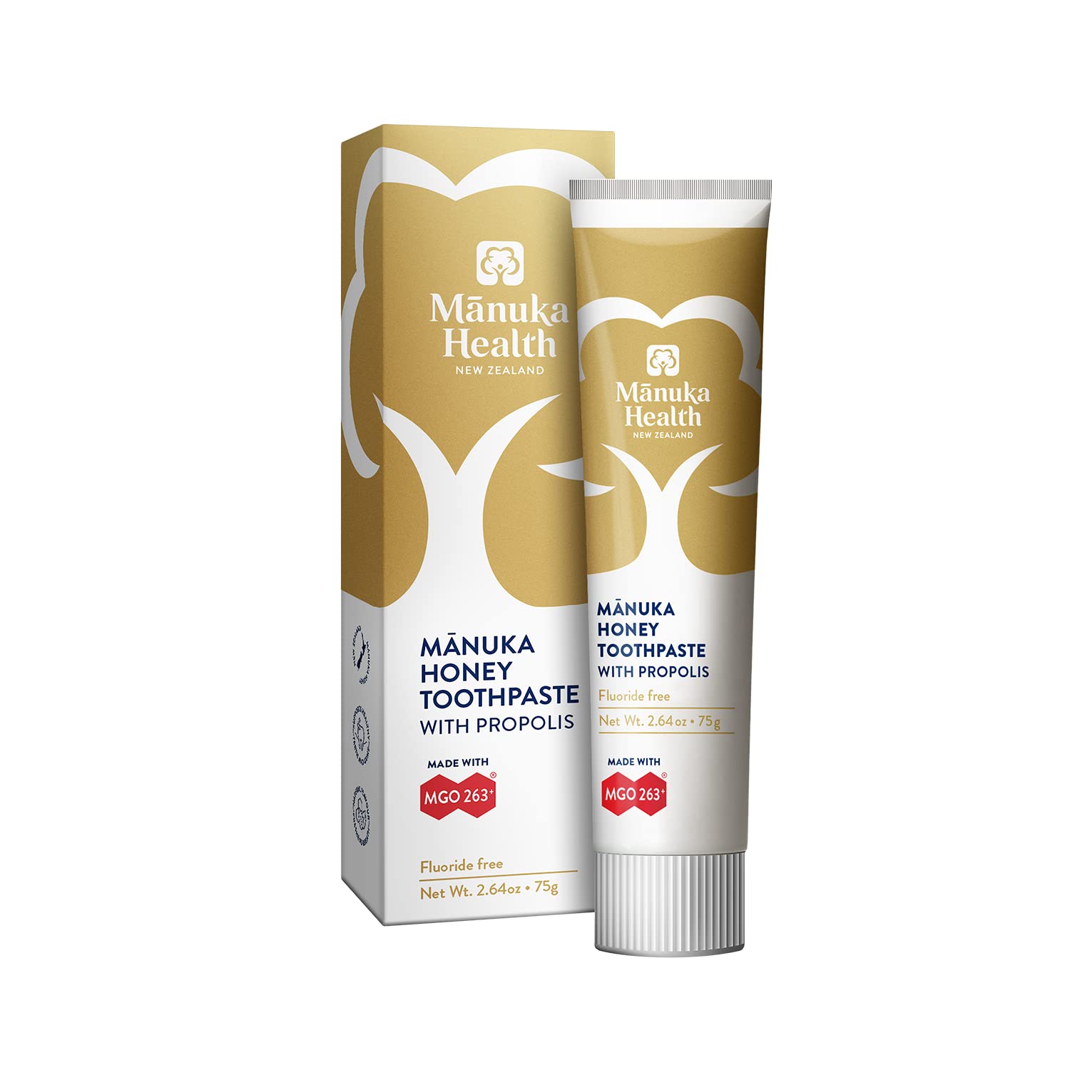 Manuka Health, Manuka Honey Toothpaste With Propolis, 2.64 Oz (75G)