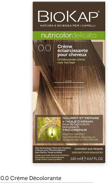 Biokap Nutricolor Delicato Crème Eclaircissante Pour Cheveux 0.0 140Ml