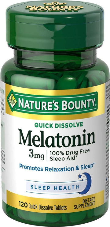 Nature'S Bounty® Melatonin 3 Mg, 120 Quick Dissolve Tablets