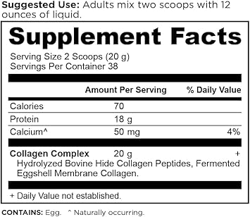 Ancient Nutrition Collagen Peptides, Collagen Peptides Powder, Unflavored Hydrolyzed Collagen, Supports Healthy Skin, Joints, Gut, Keto And Paleo Friendly, 38 Servings, 20G Collagen Per Serving