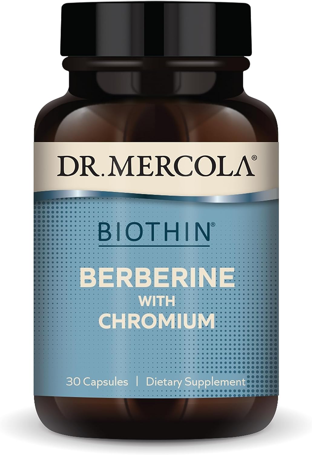 Dr. Mercola Biothin Berberine with Chromium, 30 Servings (30 Capsules)