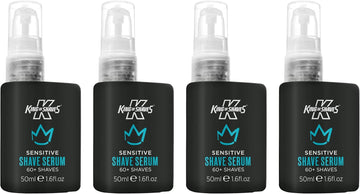 King Of Shaves Advanced Sensitive Shaving Face Serum For Men, Shaving Gel Oil Men, Pre Shave Face Serum, 4X50Ml