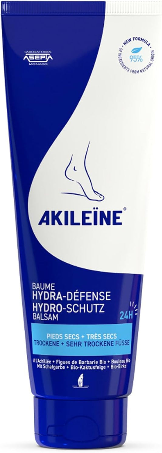 AKILEINE Hydro-Schutz Balsam bei sehr trockenen feuchtigkeitsarmen Füßen, 125 ml Cream
