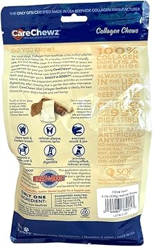 Pet Factory Carechewz Collagen Slices Dog Chew Treats - Natural Flavor, 8 Oz