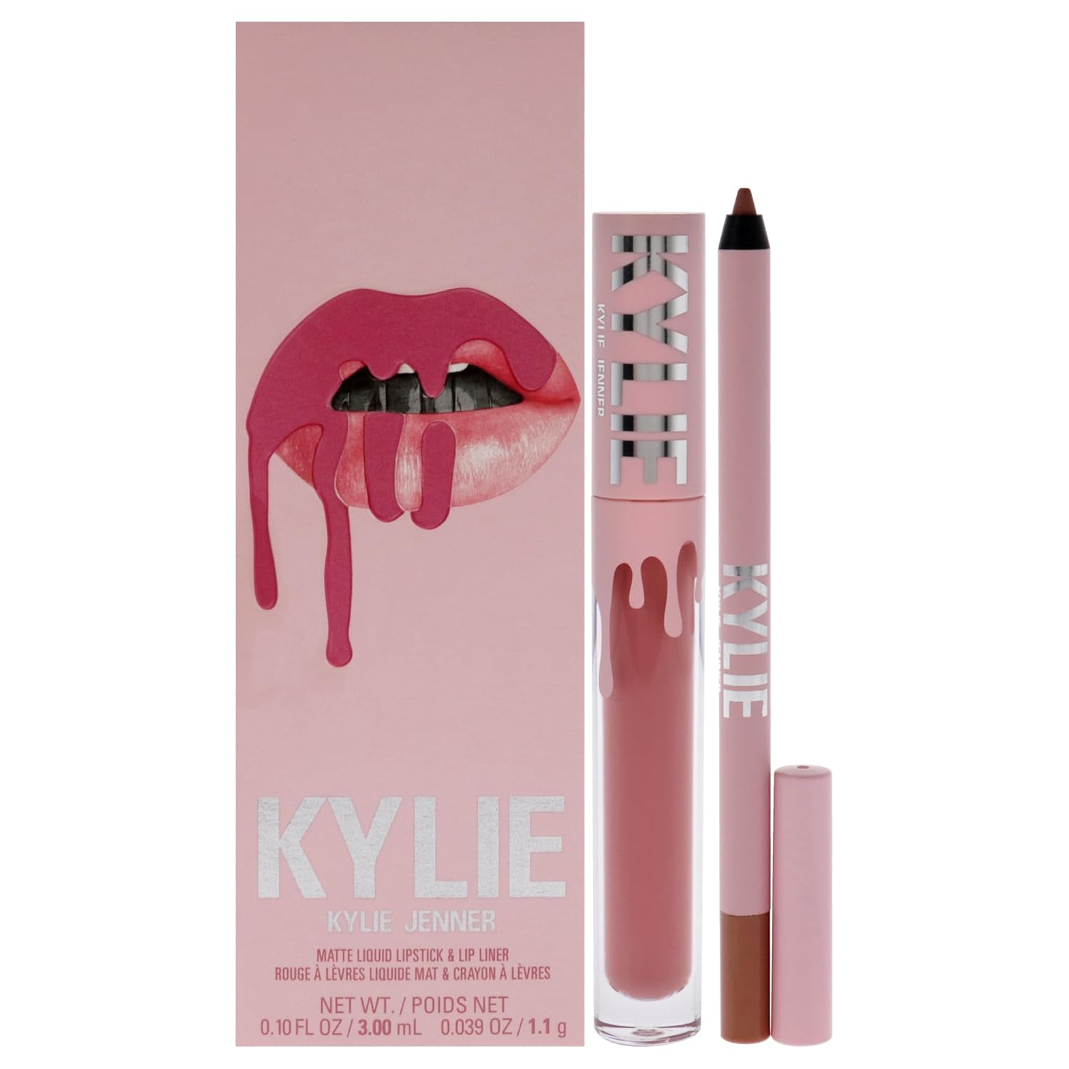 Kylie Cosmetics Matte Lip Kit - 808 Kylie For Women - 2 Pc 0.10Oz Matte Liquid Lipstick, 0.03Oz Lip Liner