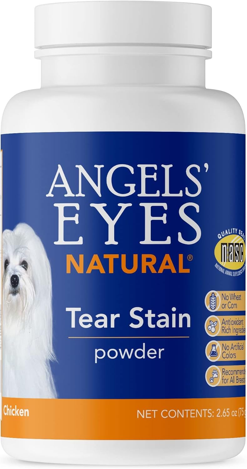 ANGELS' EYES Natural Tear Stain Prevention Chicken Powder for Dogs | All Breeds | No Wheat No Corn | Daily Support for Eye Health | Proprietary Formula |Limited Ingredients | Net Contents 75g