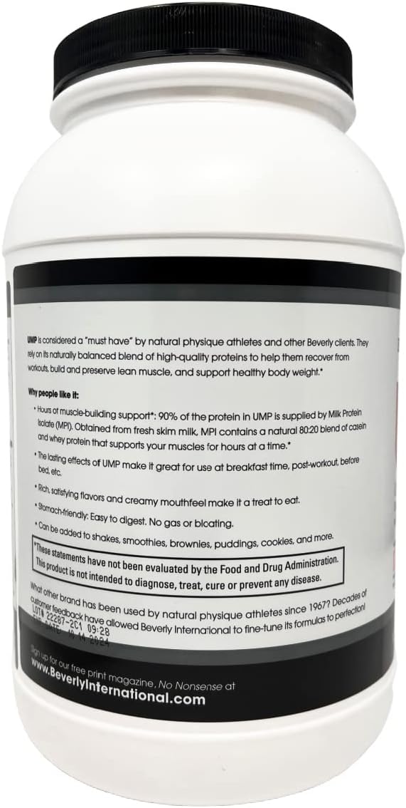 Beverly International UMP Protein Powder, Strawberry. Unique Whey-Case