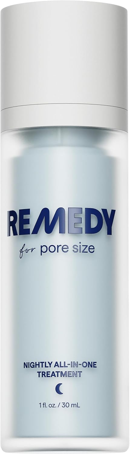 Remedy For Pore Size – Large Pore Minimizer With Retinol, Bha Salicylic Acid, Niacinamide – For Uneven Texture, Pimples, Blackheads, Whiteheads, Sebaceous Filaments – By Dermatologist Dr. Shah
