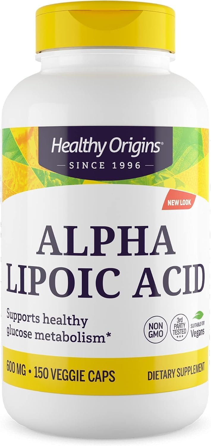 Healthy Origins Alpha Lipoic Acid 600 Mg, 150 Count