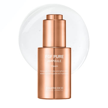 Pregnancy Safe Skincare Fgf Pure Ampoule Serum (Fgf 10 Ppm), Firming Anti Aging, Hyaluronic Acids Glycerin Niacinamide, Improves Dermal Elasticity Reduces Fine Lines Hydrating 30Ml 1 Fl Oz