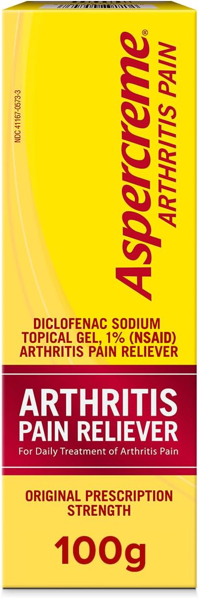 Aspercreme Arthritis Pain Relief Gel 100g, Prescription Strength Non-steroidal Anti-inflammatory