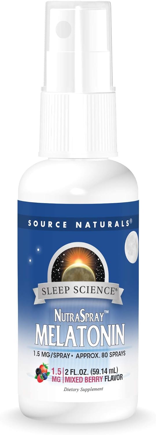 Source Naturals Sleep Science Berry Flavored Melatonin Nutraspray - 2 oz Liquid