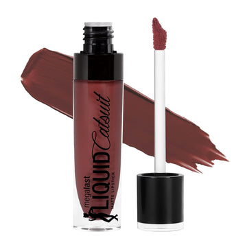 Wet N Wild Megalast Catsuit Matte Liquid Lipstick, Red Give Me Mocha | Lip Color Makeup | Moisturizing | Creamy | Smudge Proof