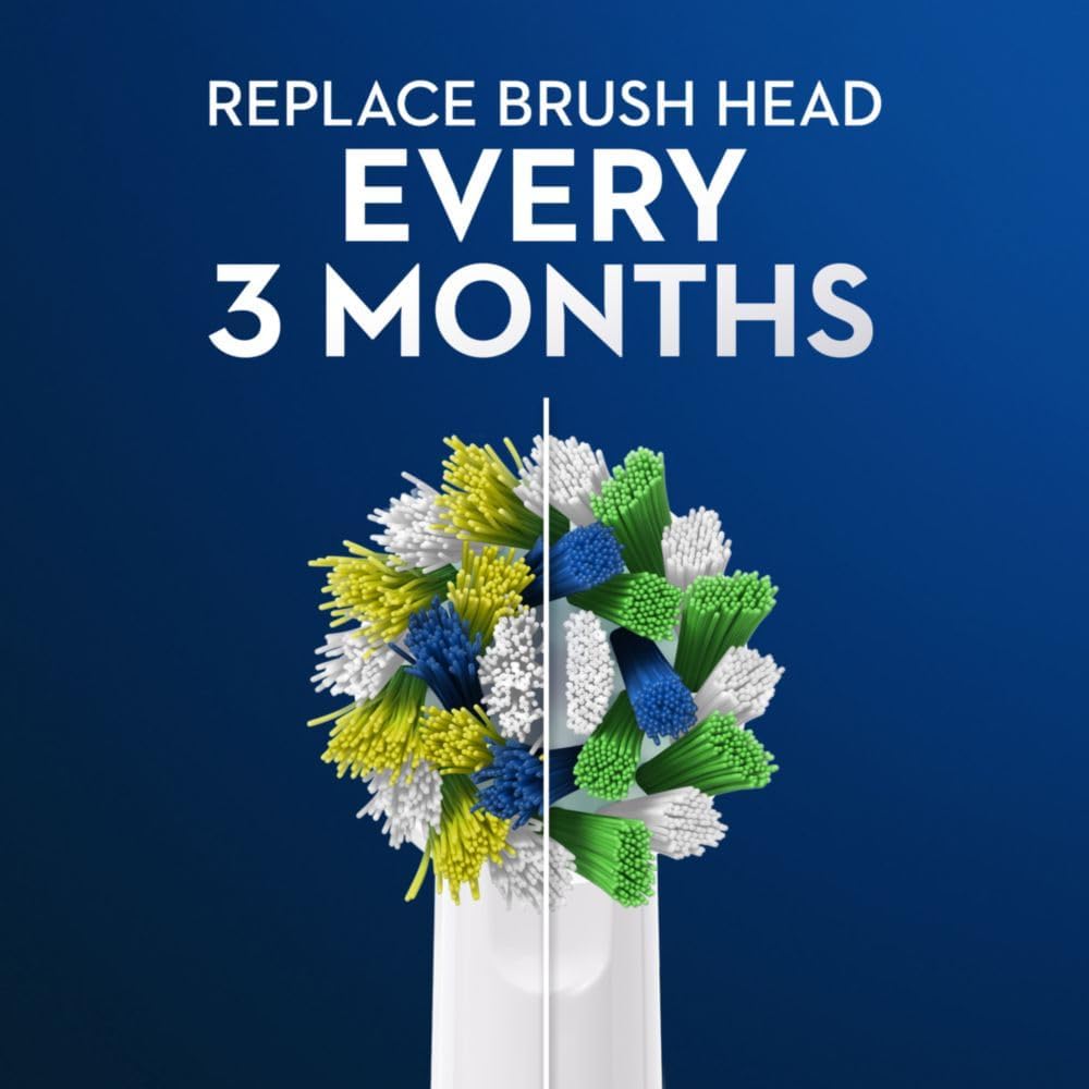 Oral-B CrossAction Electric Toothbrush Replacement Brush Heads Refill, 2ct (Packaging may vary) : Everything Else