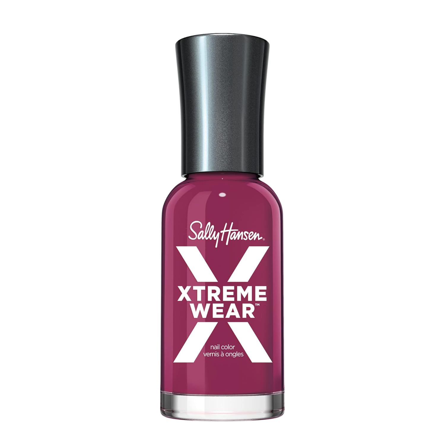 Sally Hansen Xtreme Wear Nail Polish, Streak-Free, Shiny Finish, Long-Lasting Nail Color, Drop The Beet, 0.12 Fl Oz