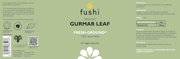 Fushi Organic Gurmar Leaf Capsules, 60 Caps | Fresh-Ground Whole Food | Helps Appetite And Weight Loss | Indigenously Sourced, Ethical & Vegan | Made In The Uk