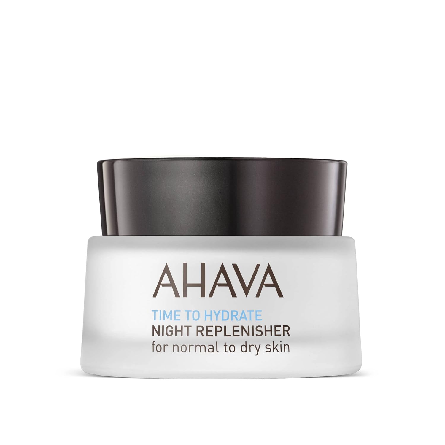 Ahava Time To Hydrate Night Replenisher, Normal To Dry Skin - Rich & Velvety Cream For Deep Hydration, Fight Overnight Dehydration & Reinforce Skin Barrier, With Osmoter, Jojoba & Vitamin E, 1.7 Fl.Oz