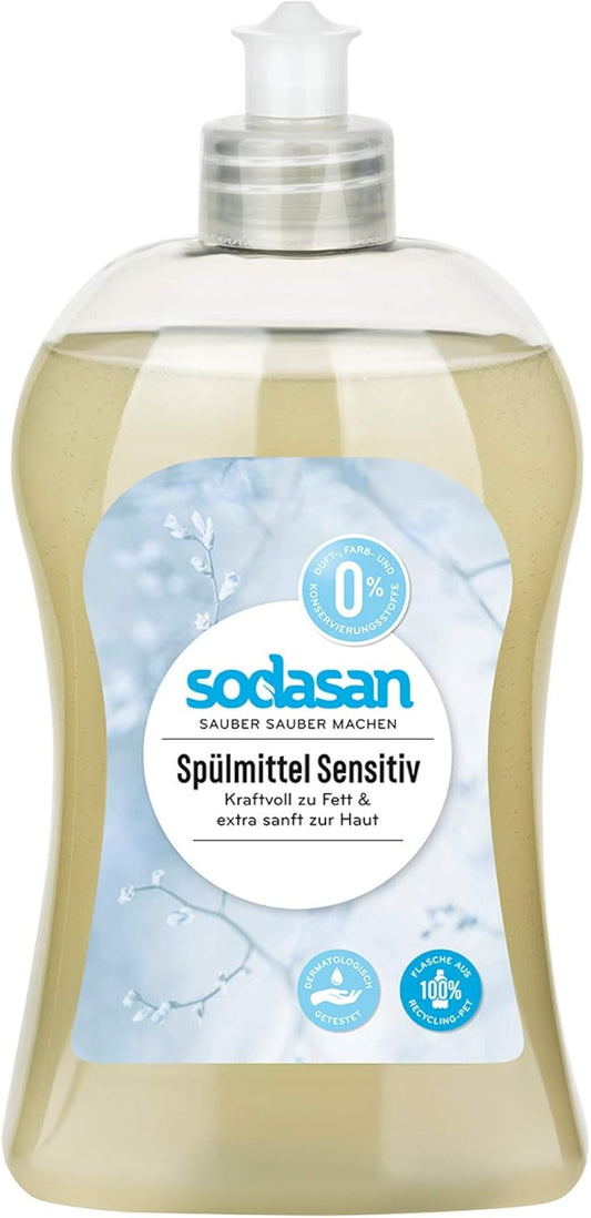 Sodasan Sensitive Hand Washing-Up Liquid 12 X 500 Ml