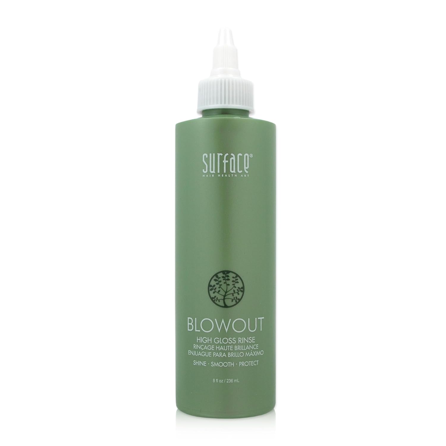 Surface Hair Blowout High Gloss Rinse, Instantly Shine, Smooth, Soften & Protect Hair With Rice Protein, 8 Fl Oz