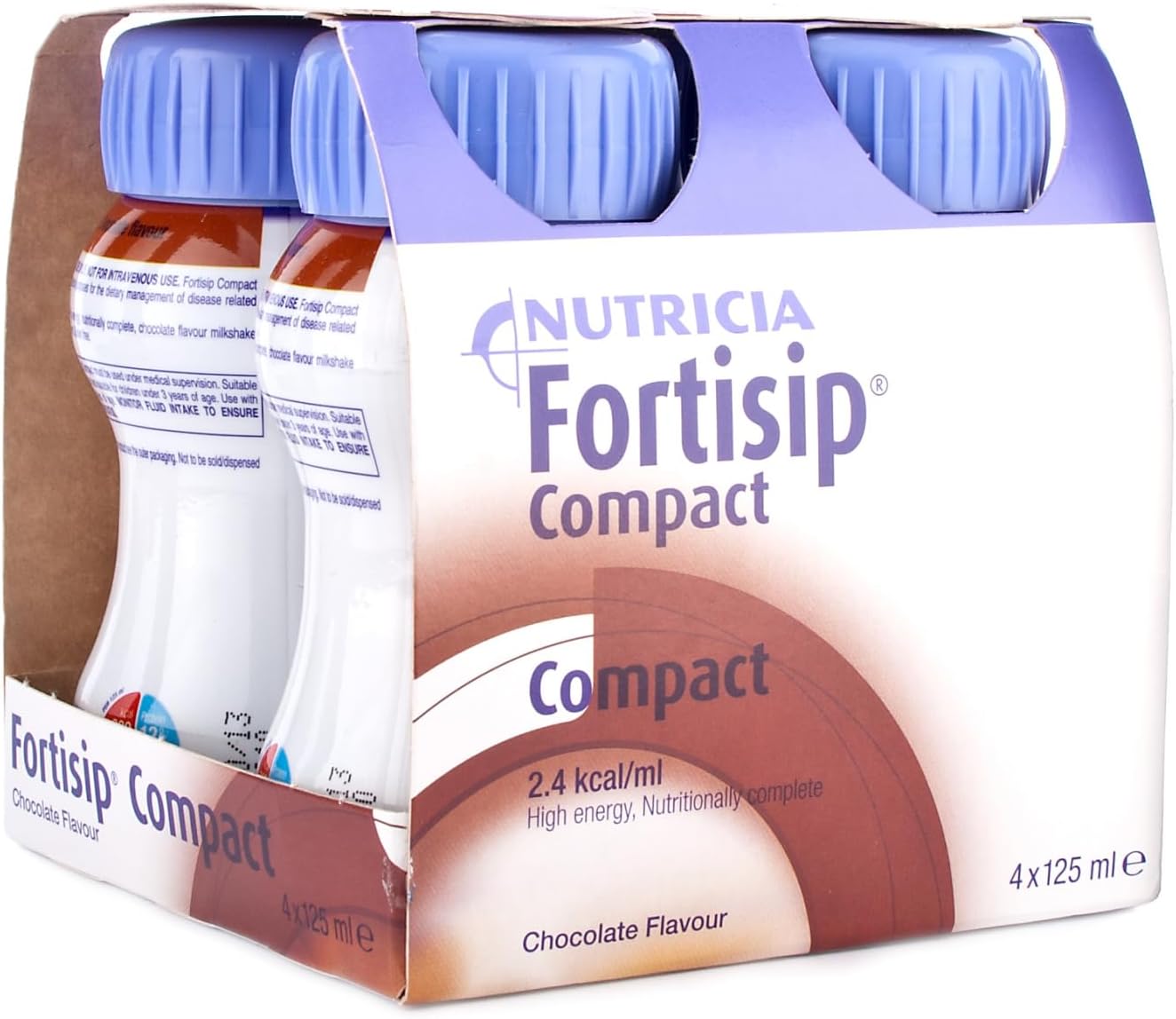 Fortisip Compact 4X125Ml (All Flavours) X2 (2 Boxes - 8X125Ml) (Strawberry)
