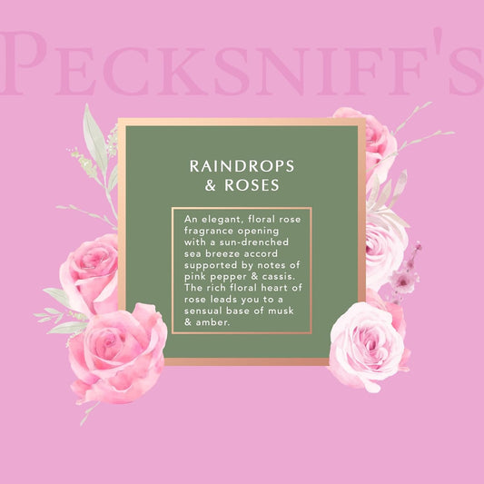 Pecksniff'S Moisturizing Hand Wash - Vitamin B Enriched, Natural & Gentle Cleanser, Luxurious Hand Wash 500Ml/16.9 Fl Oz (Glass, Raindrops & Roses)