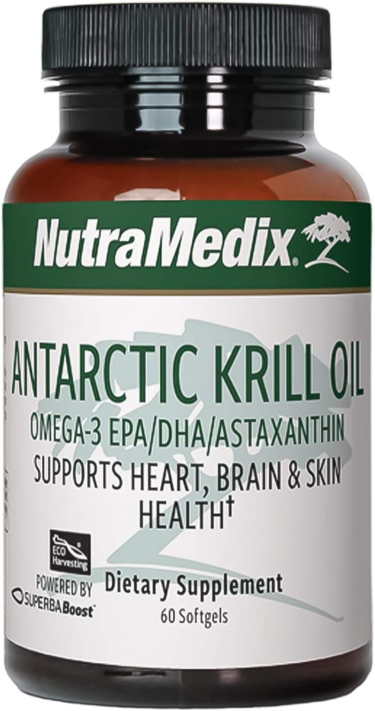 NutraMedix Antarctic Krill Oil 500mg - Fish Oil Supplement - Omega-3s