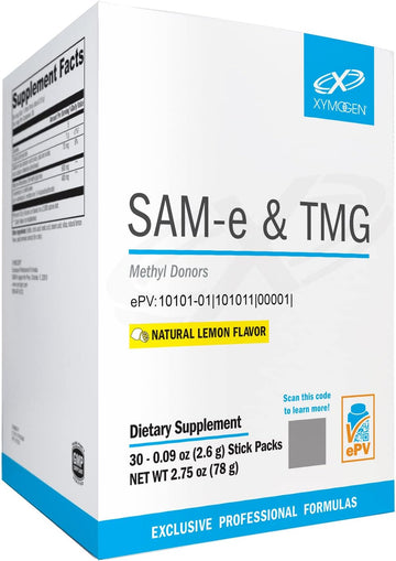 XYMOGEN SAM-e & TMG - Lemon (30 Stick Packs)